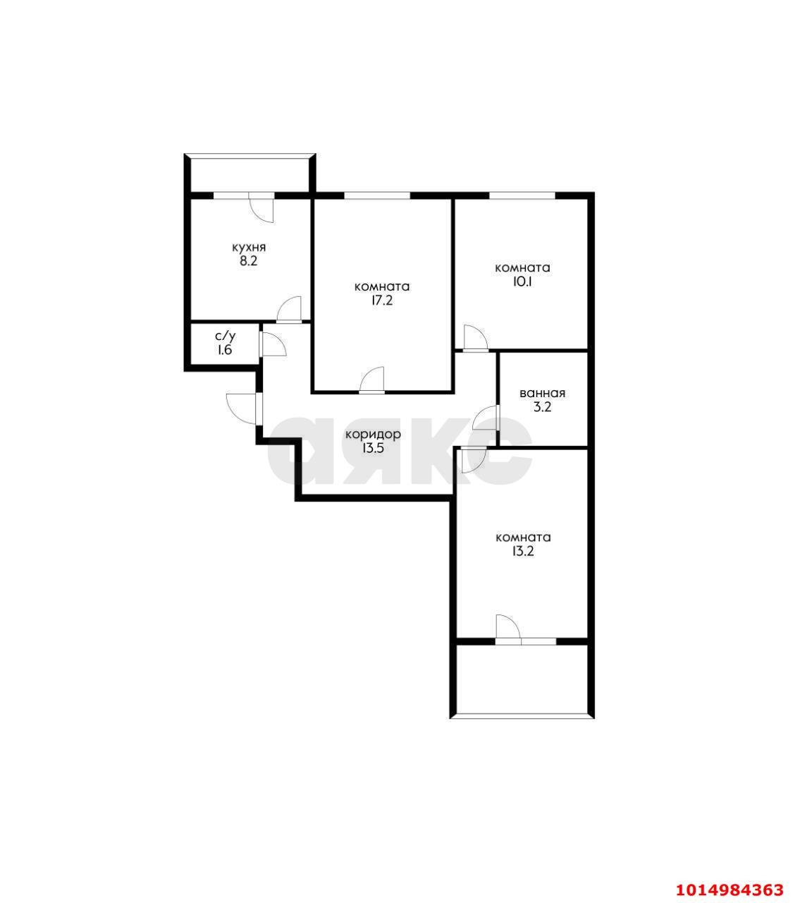 Фото №17: 3-комнатная квартира 70 м² - Краснодар, Пашковский, ул. Садовая, 5/1