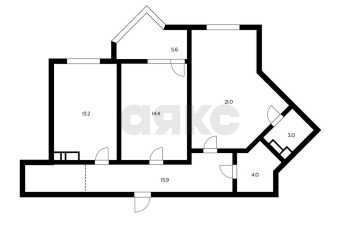 Фото №3: 2-комнатная квартира 76 м² - Краснодар, мкр. 2-я Площадка, ул. Ветеранов, 85