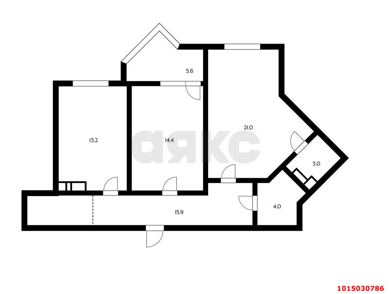 Фото №3: 2-комнатная квартира 76 м² - Краснодар, 2-я Площадка, ул. Ветеранов, 85