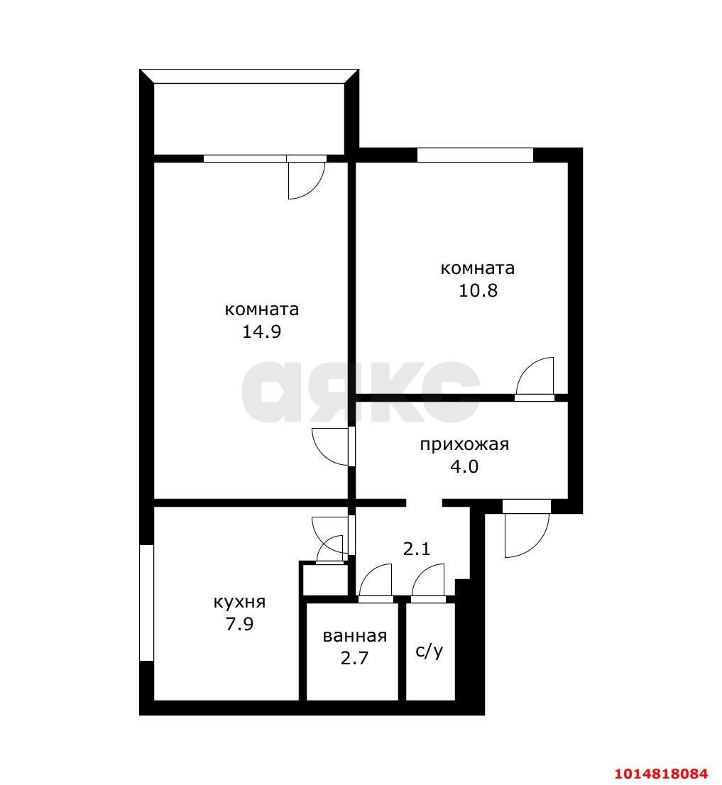 Фото №3: 2-комнатная квартира 45 м² - Краснодар, Комсомольский, ул. Сормовская, 102