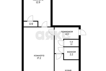 Фото №2: 2-комнатная квартира 44 м² - Берёзовый, п. Прогресс, ул. Археолога Анфимова, 25