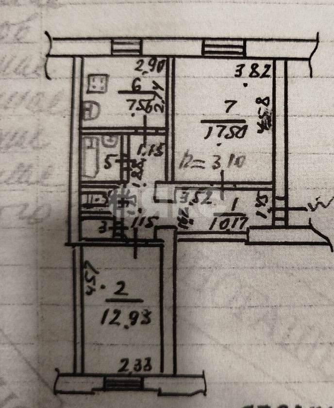 Фото №9: 2-комнатная квартира 53 м² - Мариуполь, 3-й участок, б-р 50 лет Октября, 15/20