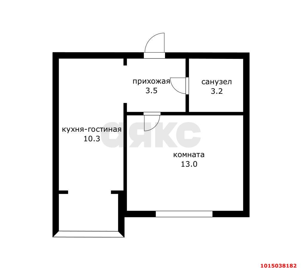 Фото №8: 1-комнатная квартира 30 м² - Краснодар, Фестивальный, ул. имени Тургенева, 172