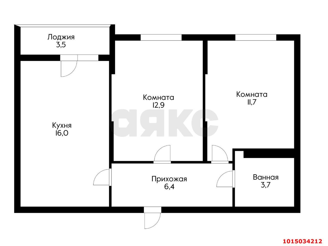 Фото №13: 2-комнатная квартира 60 м² - Краснодар, Карасунский внутригородской округ, ул. имени Владимира Жириновского, 7