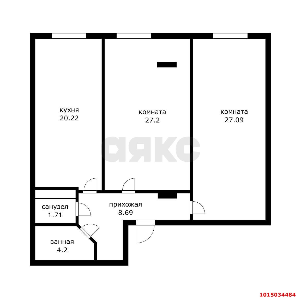 Фото №19: 3-комнатная квартира 91 м² - Краснодар, Прикубанский внутригородской округ, мкр. 9-й километр, ул. Ярославская, 113