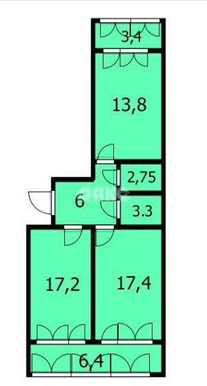 Фото №36: 2-комнатная квартира 72 м² - Анапа, жилой комплекс Приоритет, ул. Омелькова, 93