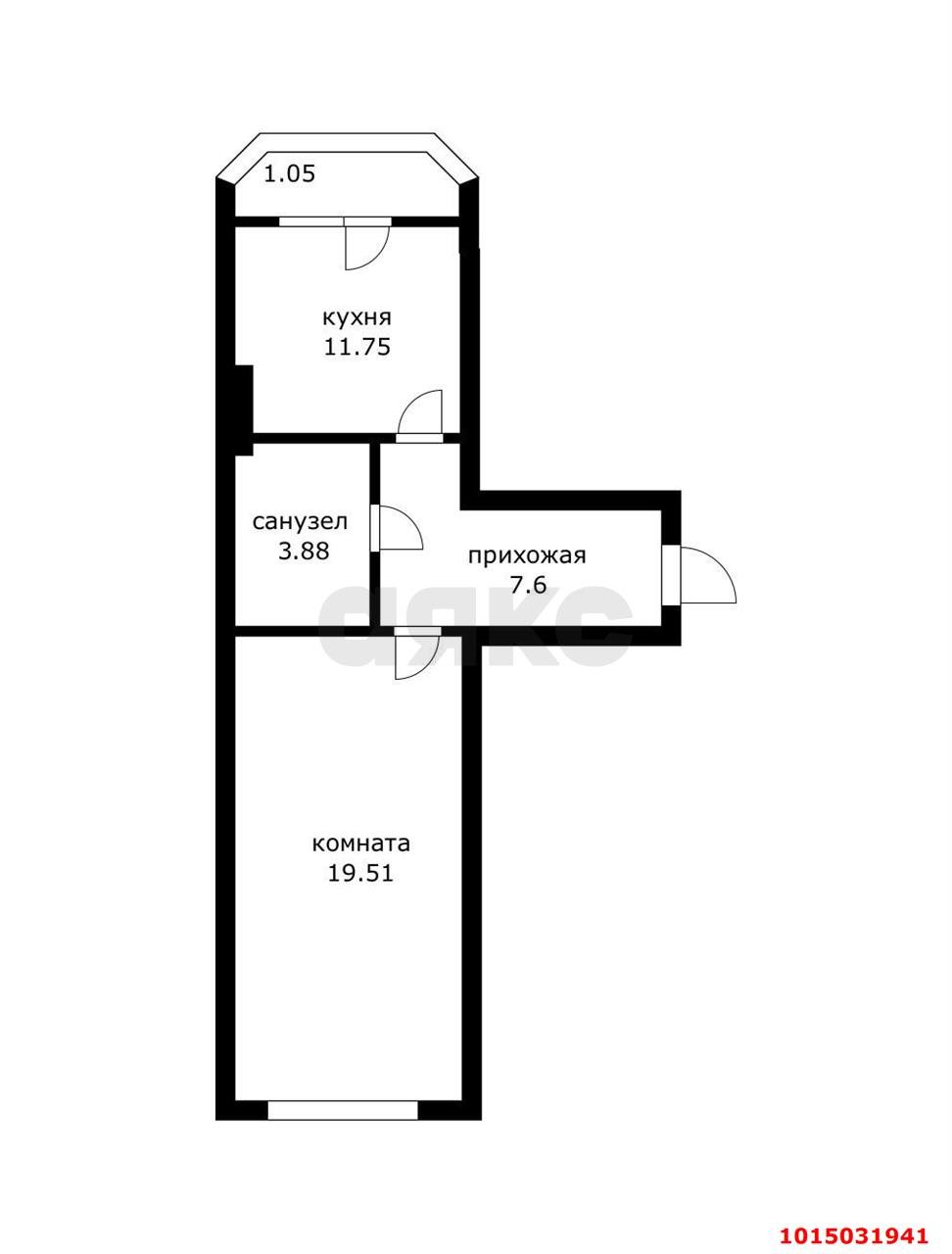 Фото №15: 1-комнатная квартира 42 м² - Краснодар, Прикубанский внутригородской округ, мкр. Новый, ул. 1-я Тихая