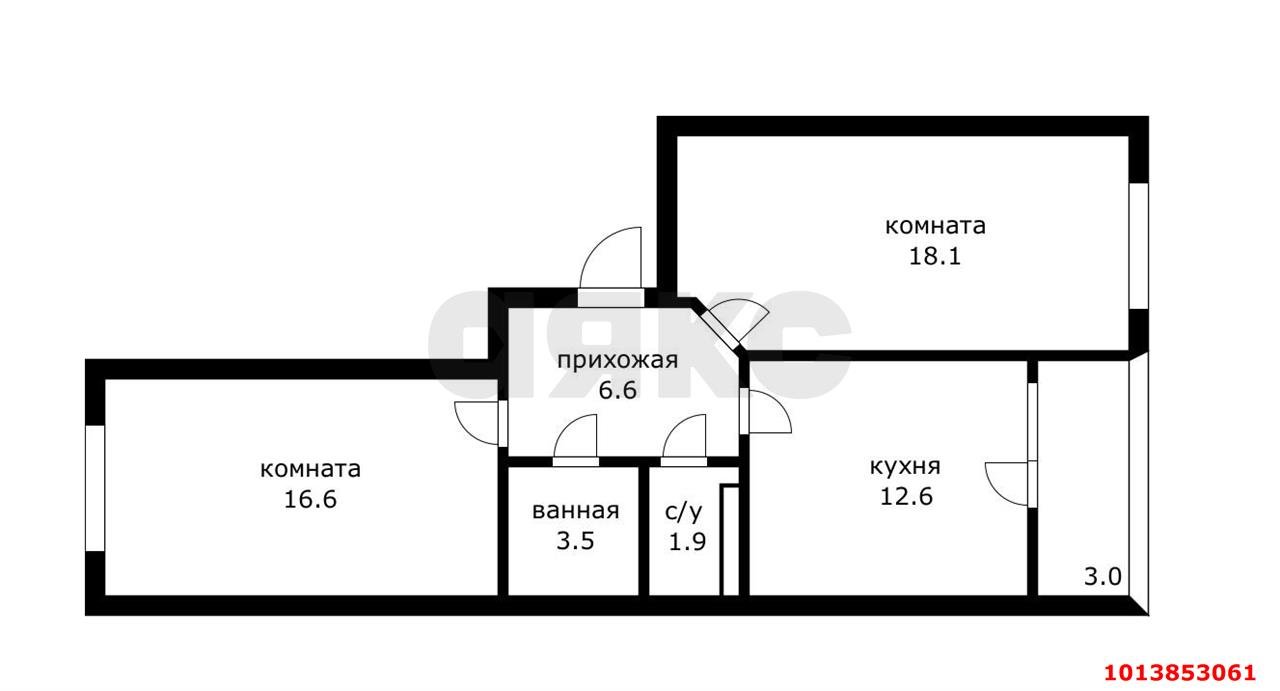Фото №12: 2-комнатная квартира 62 м² - Краснодар, жилой комплекс Архитектор, ул. Наставников, 12