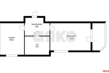 Фото №2: 1-комнатная квартира 38 м² - Краснодар, мкр. жилой комплекс Сказка Град, ул. имени В.Н. Мачуги, 166Ак2