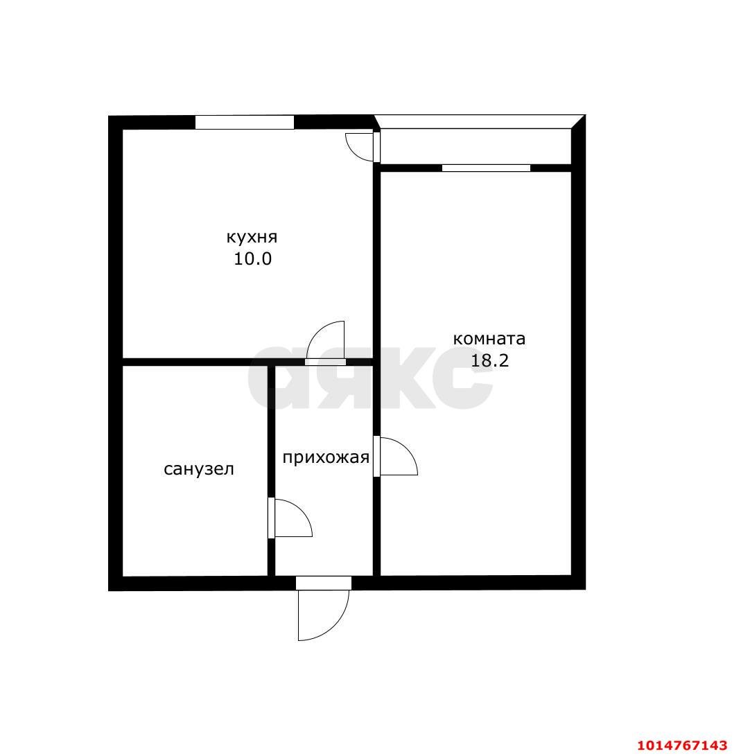 Фото №15: 1-комнатная квартира 34 м² - Берёзовый, Прикубанский внутригородской округ, мкр. Витаминкомбинат, 7/37к3