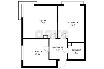 Фото №1: 2-комнатная квартира 52 м² - Краснодар, мкр. жилой комплекс Самолёт-6, 