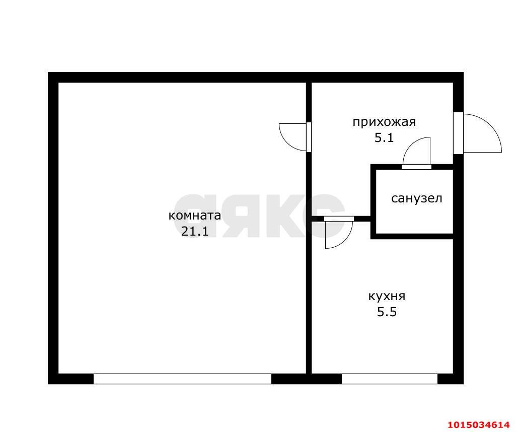 Фото №8: 1-комнатная квартира 33 м² - Краснодар, Фестивальный, ул. имени Дзержинского, 119/1