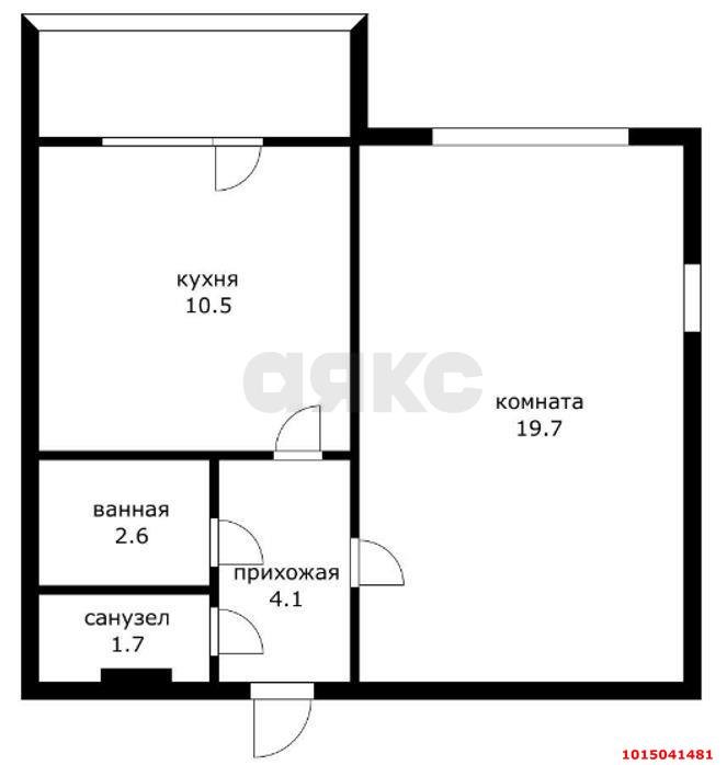 Фото №8: 1-комнатная квартира 41 м² - Краснодар, Западный внутригородской округ, мкр. Юбилейный, ул. 70-летия Октября, 26