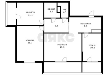 Фото №3: 3-комнатная квартира 80 м² - Динская, мкр. жилой комплекс Белые Росы, ул. Красная, 162/2