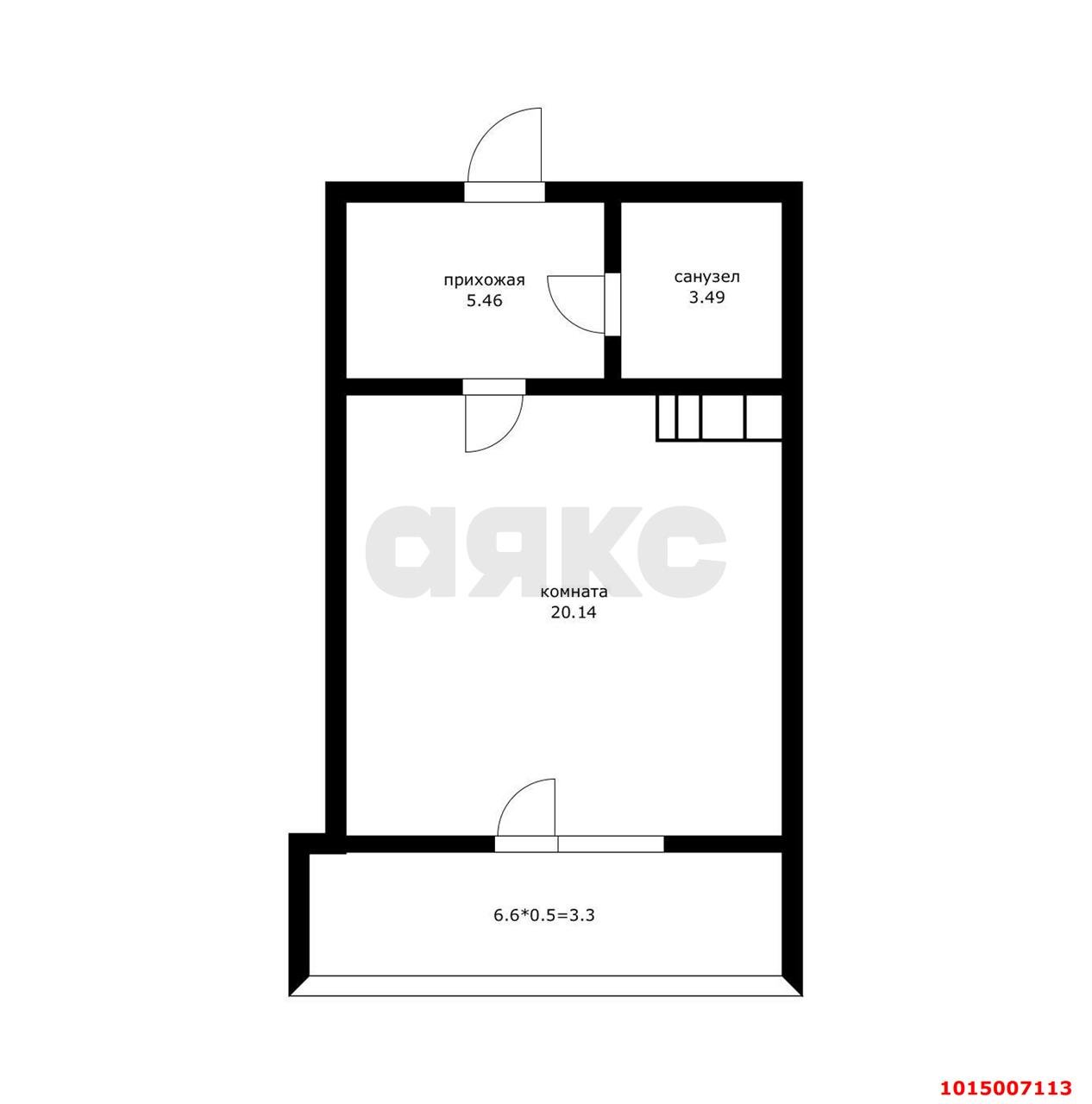 Фото №5: Студия 29 м² - Знаменский, Карасунский внутригородской округ, мкр. Родные Просторы, ул. Природная, 10Бк1