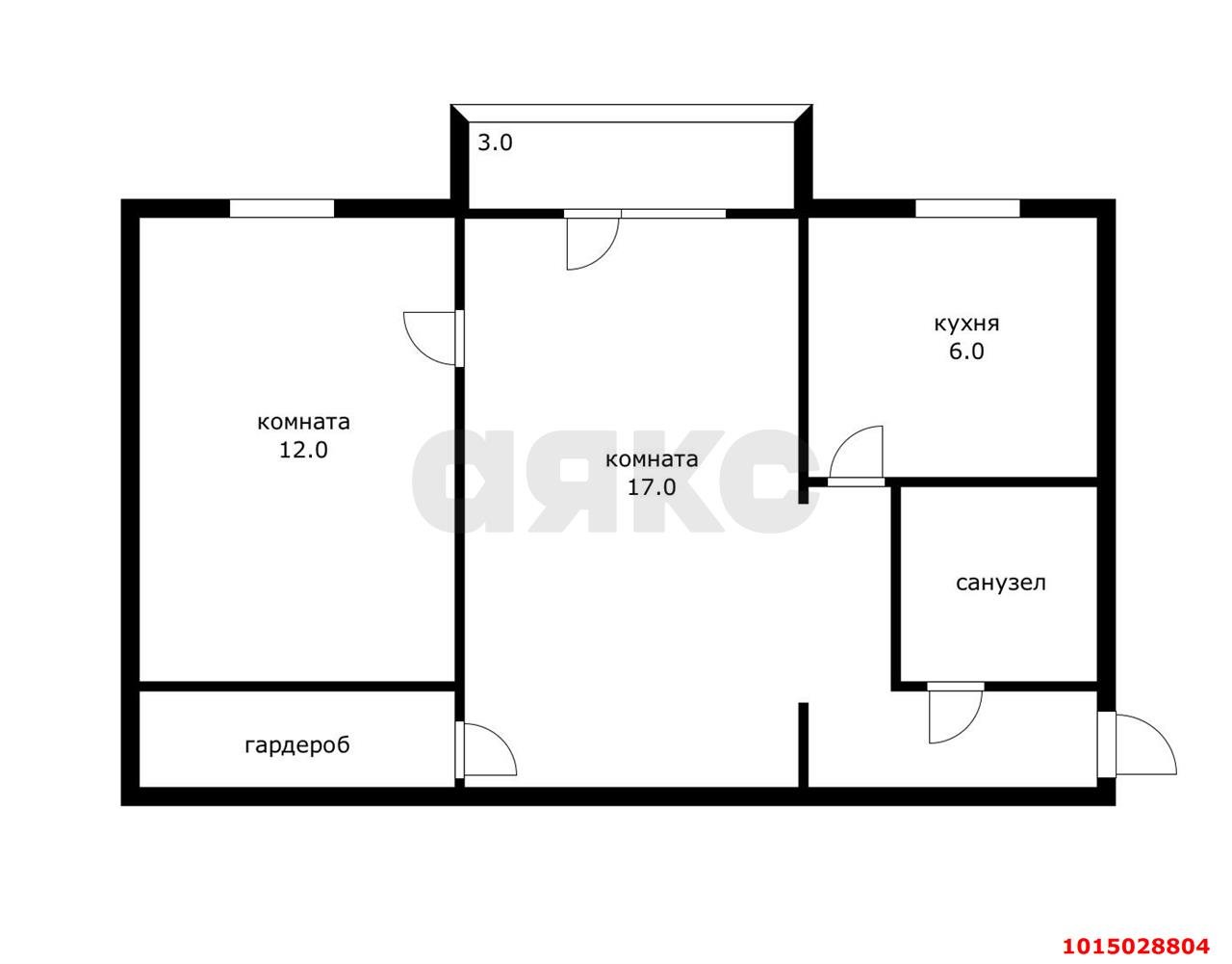 Фото №17: 2-комнатная квартира 44 м² - Краснодар, Западный внутригородской округ, мкр. Фестивальный, ул. Фестивальная, 44