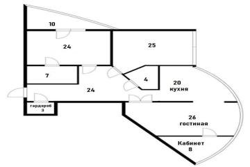 Фото №1: 3-комнатная квартира 141 м² - Краснодар, мкр. Западный внутригородской округ, ул. имени Дзержинского, 93