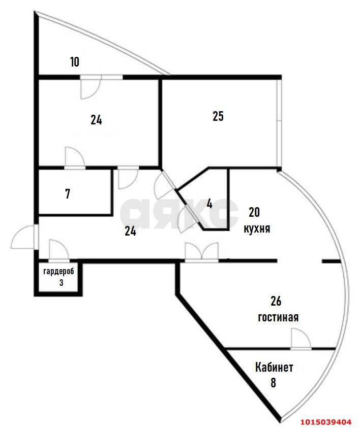 Фото №1: 3-комнатная квартира 151 м² - Краснодар, мкр. Западный внутригородской округ, ул. имени Дзержинского, 93
