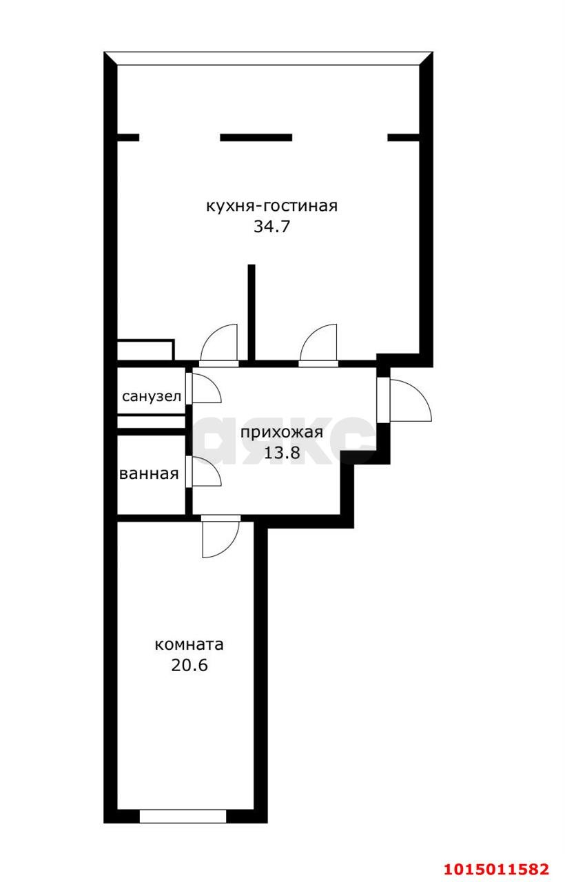 Фото №19: 2-комнатная квартира 80 м² - Краснодар, Солнечный, ул. Казбекская, 7