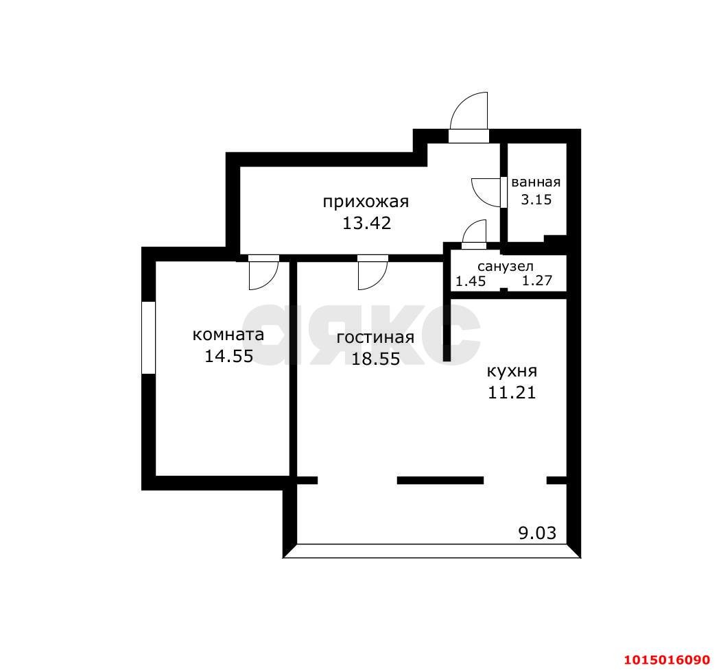 Фото №5: 2-комнатная квартира 71 м² - Краснодар, Гидростроителей, ул. Трудовой Славы, 1