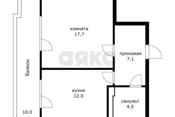 Фото №3: 1-комнатная квартира 51 м² - Краснодар, мкр. Солнечный, ул. имени Симиренко, 71к3