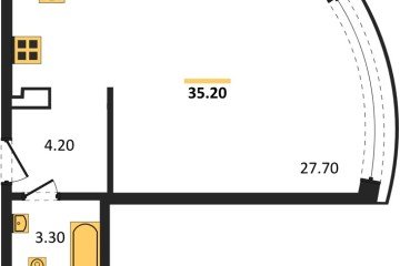 Фото №1: Студия 35 м² - Краснодар, мкр. жилой комплекс Самолёт-6, 