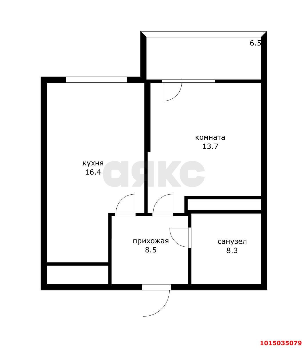 Фото №1: 1-комнатная квартира 32 м² - Краснодар, жилой комплекс Отражение, ул. Конгрессная, 41к1