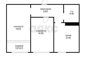 Фото №5: 2-комнатная квартира 56 м² - Краснодар, мкр. Черёмушки, ул. Обрывная, 132/1лит6к22