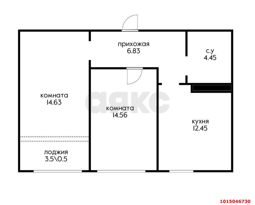 Фото №5: 2-комнатная квартира 57 м² - Краснодар, Центральный внутригородской округ, мкр. Черёмушки, ул. Обрывная, 132/1лит6к22