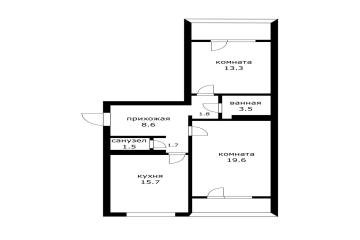 Фото №5: 2-комнатная квартира 73 м² - Краснодар, мкр. Фестивальный, пр-д Дальний, 5А