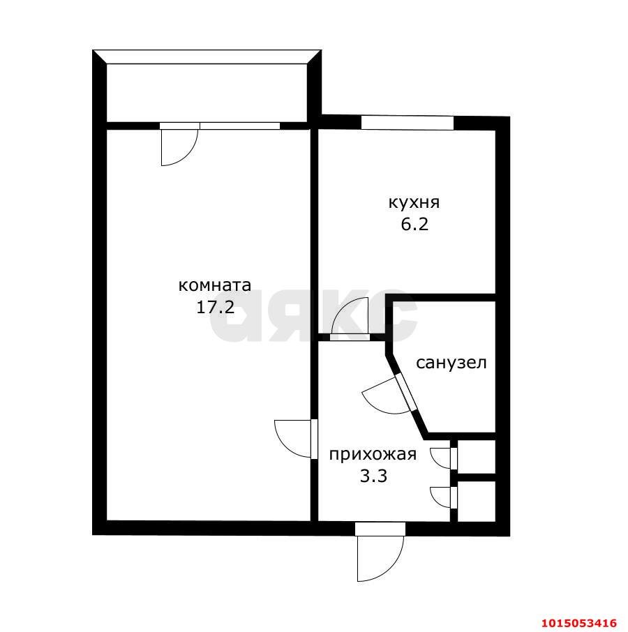 Фото №10: 1-комнатная квартира 34 м² - Краснодар, Западный внутригородской округ, ул. 2-я Линия Нефтяников, 6