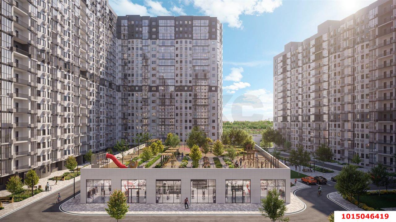 Фото №4: 2-комнатная квартира 56 м² - Краснодар, Карасунский внутригородской округ, Хлопчато-бумажный Комбинат, мкр. жилой комплекс Режиссёр, ул. Уральская, 100/8