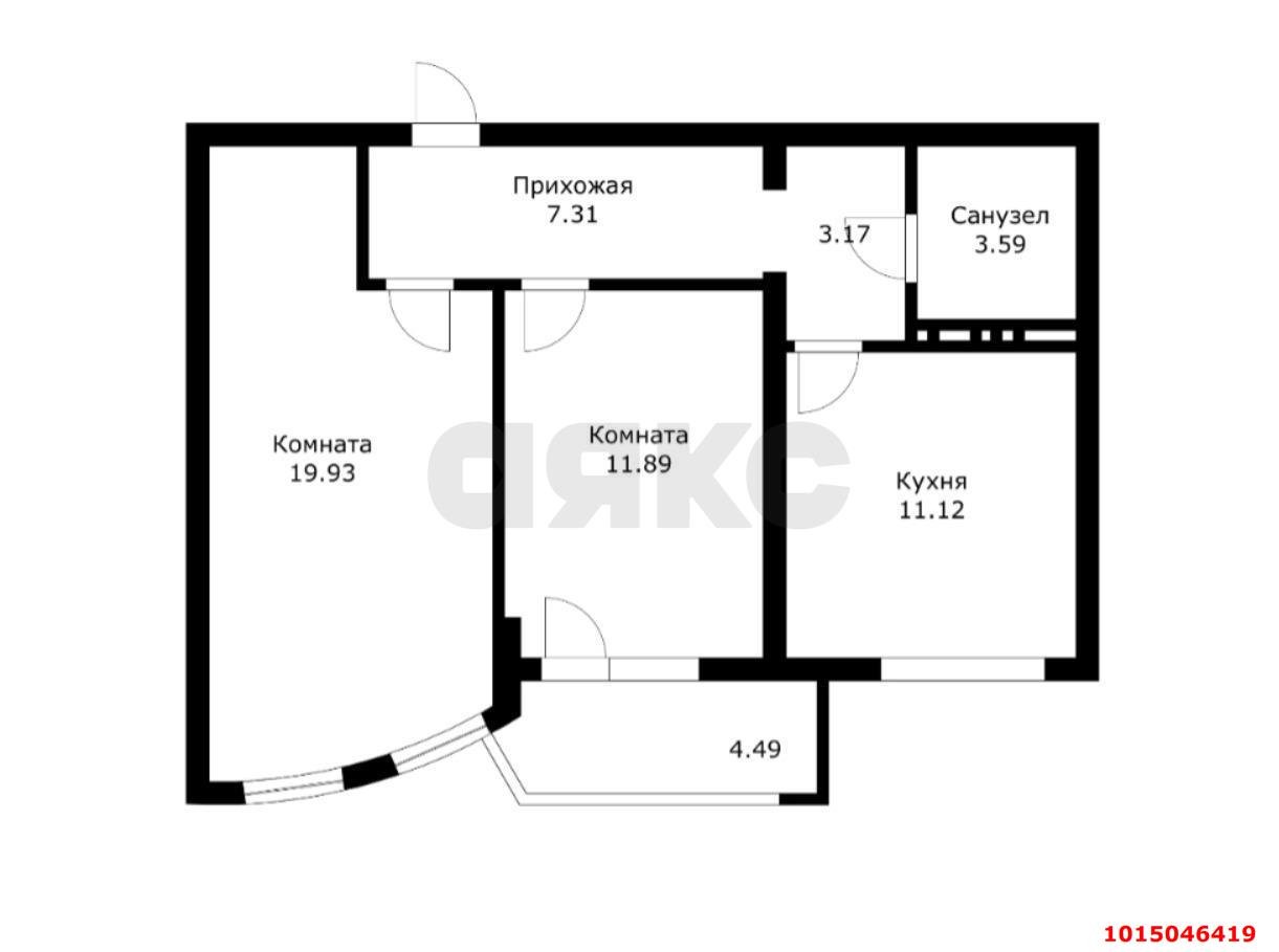 Фото №1: 2-комнатная квартира 56 м² - Краснодар, жилой комплекс Режиссёр, ул. Уральская, 100/8