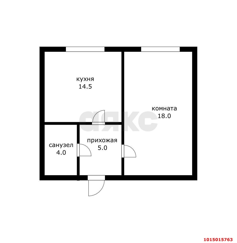 Фото №5: 1-комнатная квартира 41 м² - Краснодар, Завод Радиоизмерительных Приборов, ул. Бульварная, 27