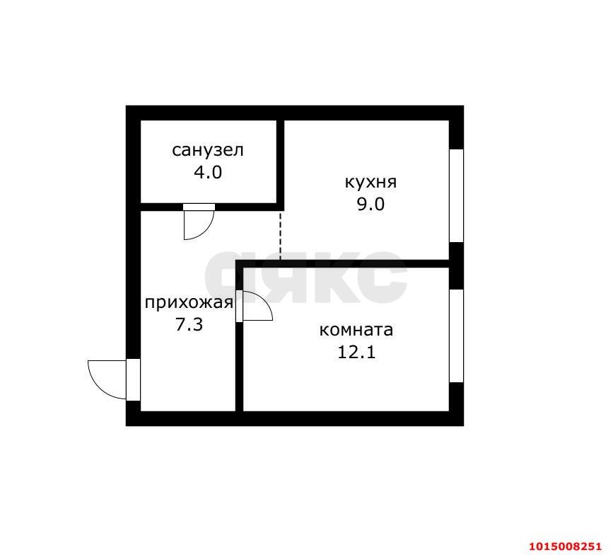 Фото №9: 1-комнатная квартира 32 м² - Российский, Прикубанский внутригородской округ, ул. Рымникская, 2