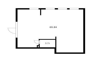 Фото №4: Коммерция 73 м² - Яблоновский, мкр. жилой комплекс Вектор, ул. Базовская, 21к4