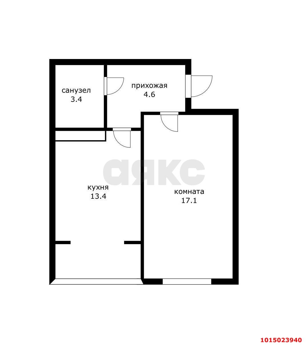 Фото №19: 1-комнатная квартира 37 м² - Краснодар, имени Петра Метальникова, ул. Петра Метальникова, 13