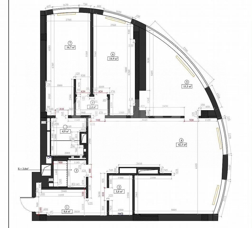 Фото №3: 4-комнатная квартира 120 м² - Ростов-на-Дону, Кировский, пр-кт Кировский, 69