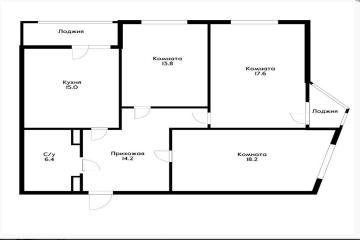 Фото №4: 3-комнатная квартира 92 м² - Краснодар, мкр. Карасунский внутригородской округ, ул. имени В.Н. Мачуги, 166/1