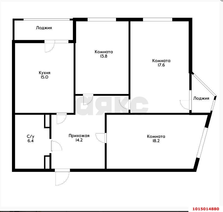 Фото №4: 3-комнатная квартира 92 м² - Краснодар, Пашковский, мкр. Карасунский внутригородской округ, ул. имени В.Н. Мачуги, 166/1