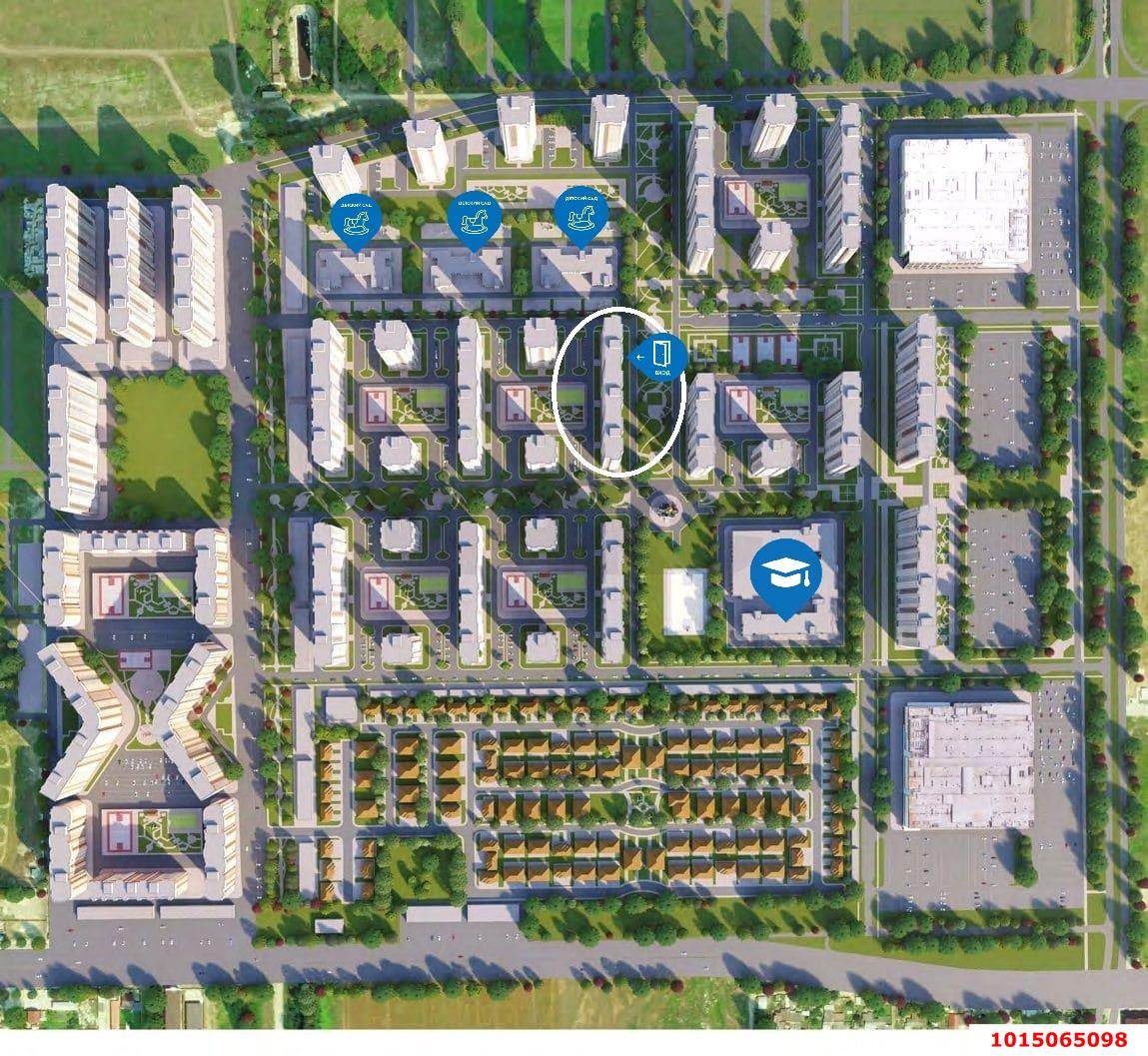 Фото №2: Торговое помещение 76 м² - Краснодар, жилой комплекс Дружный-2, б-р Адмиралтейский, 3к3