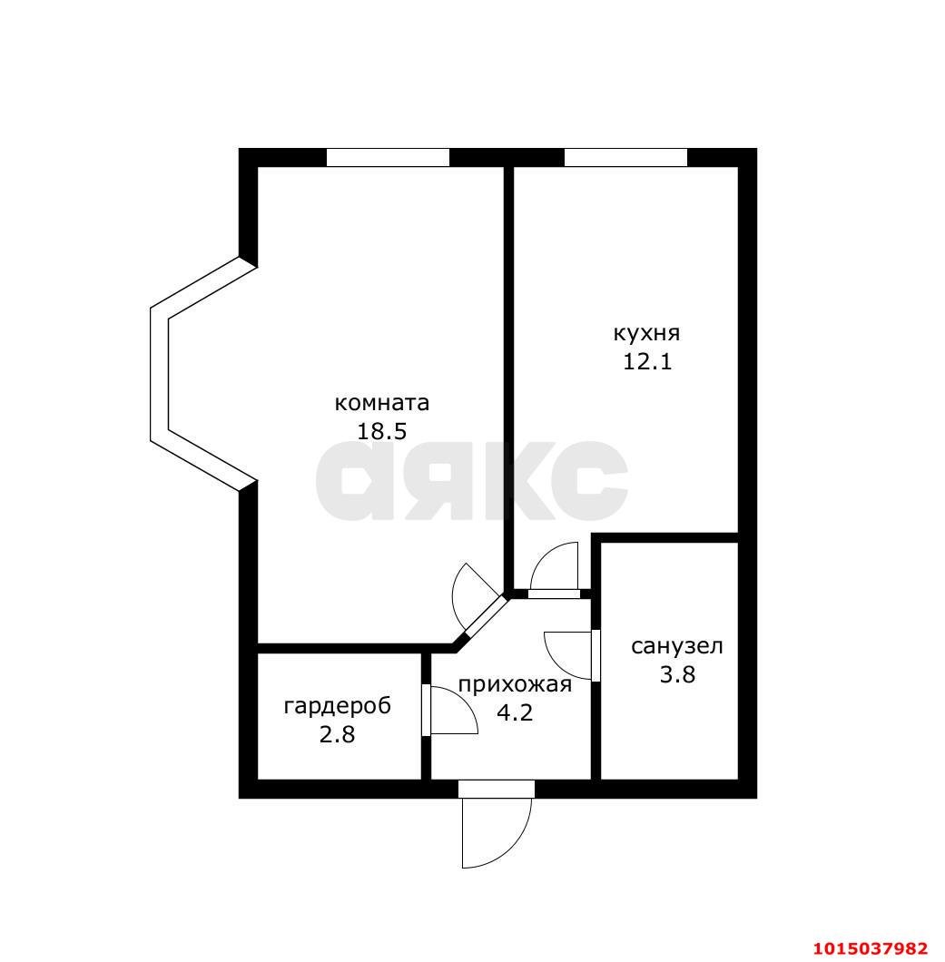 Фото №8: 1-комнатная квартира 41 м² - Краснодар, Центральный, ул. Красная, 176