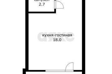 Фото №2: Студия 21 м² - Новая Адыгея, мкр. ЖК Виноградъ, ул. Бжегокайская, 19к2
