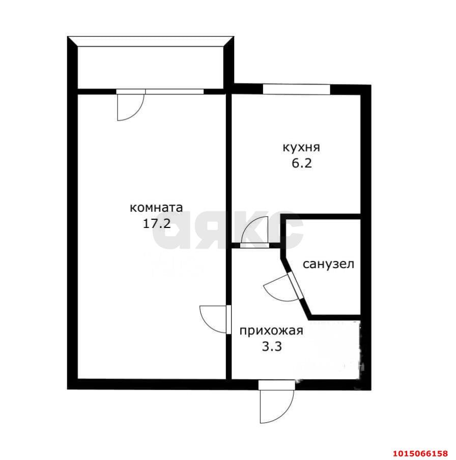Фото №10: 1-комнатная квартира 31 м² - Краснодар, Западный внутригородской округ, ул. Рашпилевская, 176