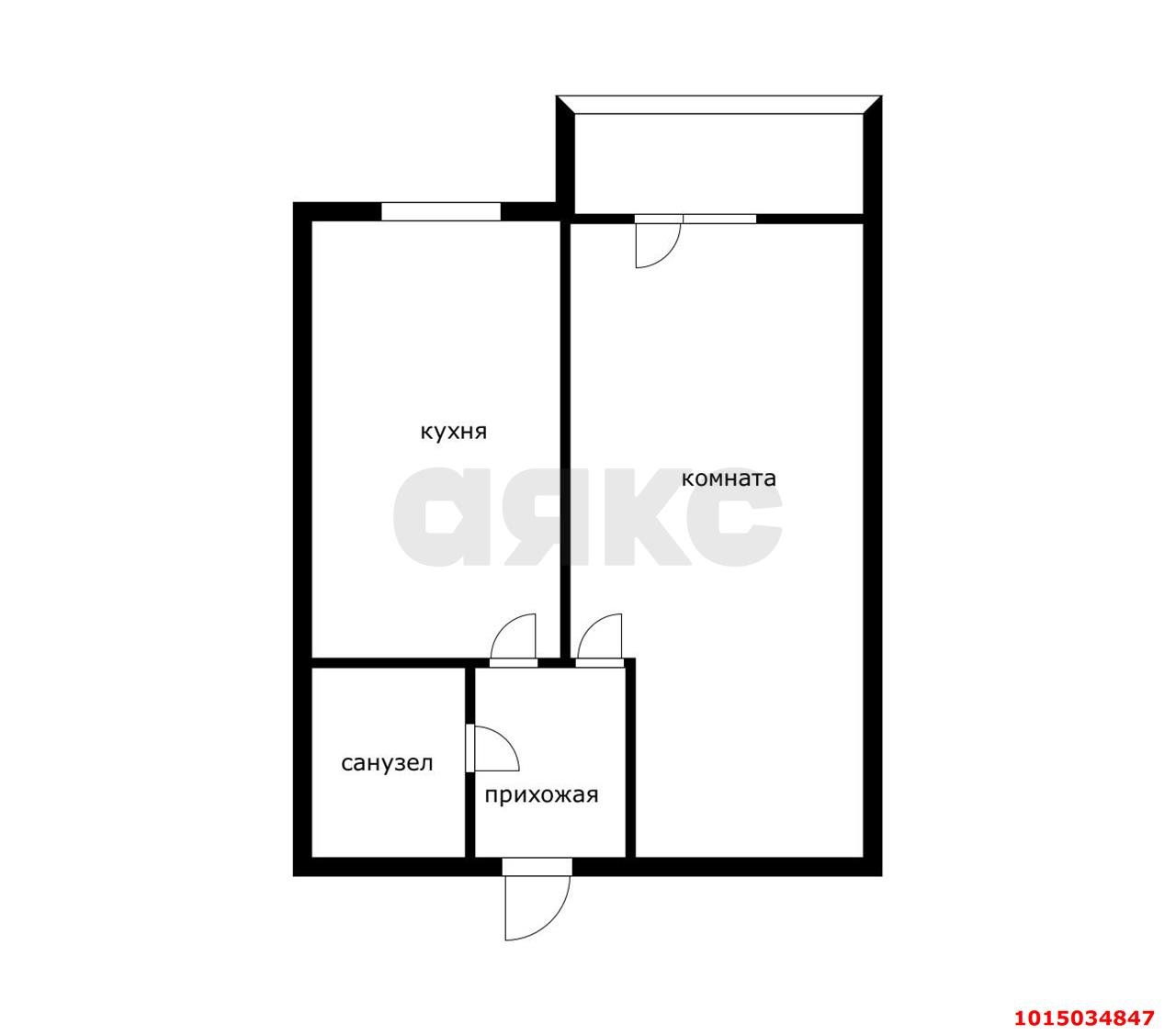 Фото №8: 1-комнатная квартира 34 м² - Яблоновский, жилой комплекс Солнечный, ул. Солнечная, 55/1к3