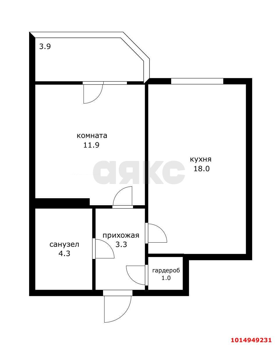 Фото №6: 1-комнатная квартира 42 м² - Краснодар, ЖК Севастопольский, ул. имени Жлобы, 141