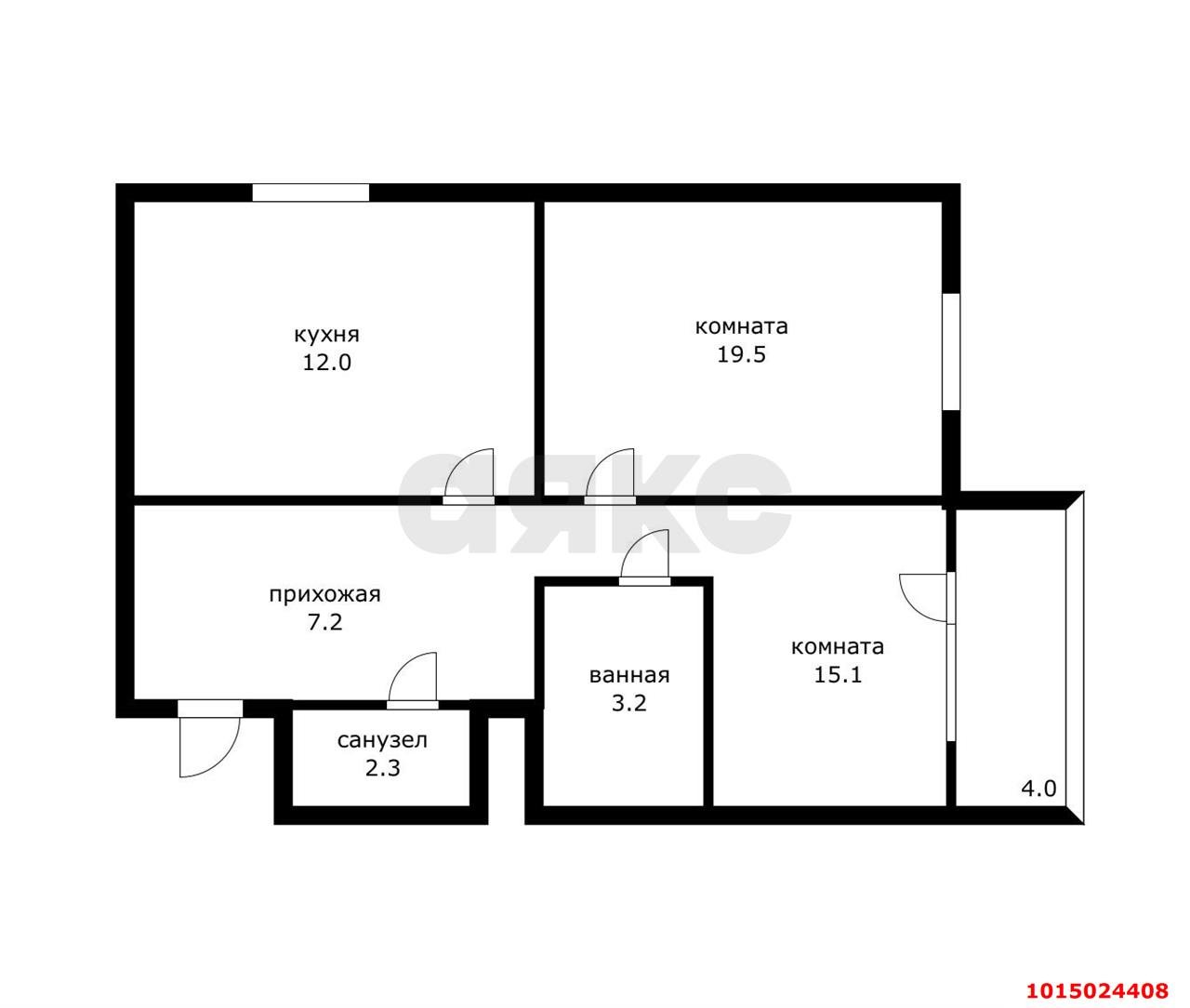 Фото №20: 2-комнатная квартира 59 м² - Краснодар, Восточно-Кругликовский, ул. Черкасская, 131
