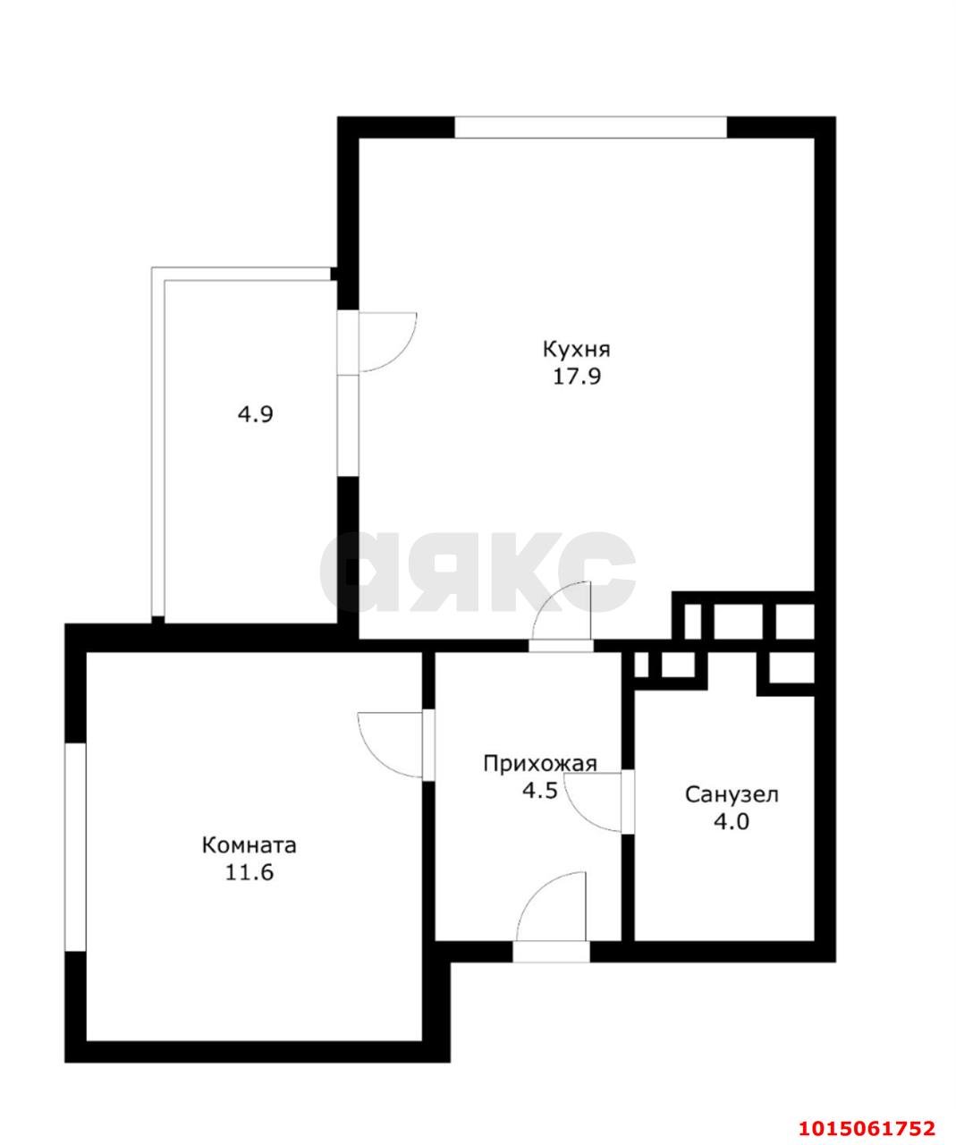 Фото №20: 1-комнатная квартира 45 м² - Новороссийск, Южный, ЖК Босфор, Южный, мкр. жилой комплекс Босфор, ул. Алексея Матвейкина, 1А