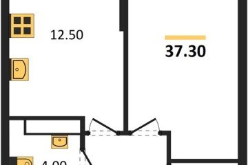 Фото №1: 1-комнатная квартира 37 м² - Краснодар, мкр. Догма Парк, 