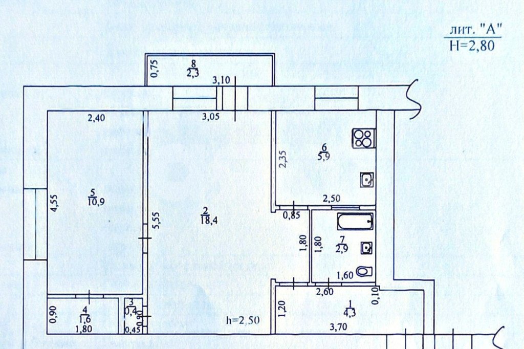 Фото №17: 2-комнатная квартира 44 м² - Геленджик, ул. Островского, 21